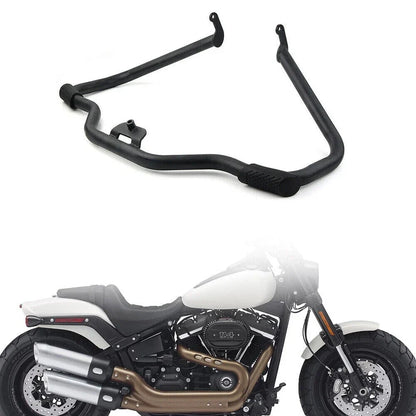 Black Engine Guard Highway Crash Bar for Harley Softail Fat Bob Deluxe (2018-2023)