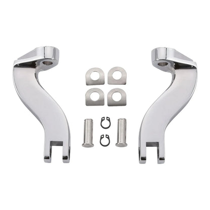 Chrome Passenger Footpeg Mount Bracket for Harley Road Glide King (1993-2025)