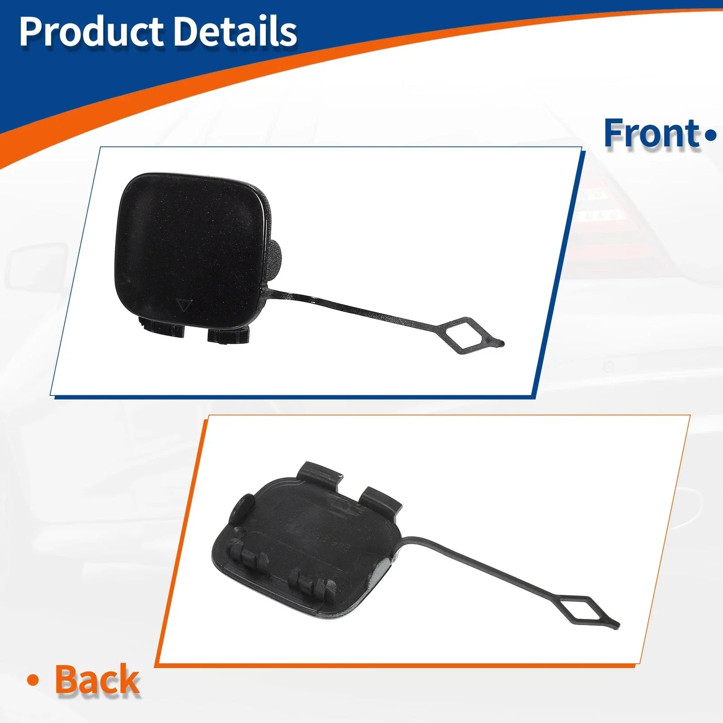 Rear Tow Hook Cover for Mercedes-Benz W246 (2012-2019) - Purple
