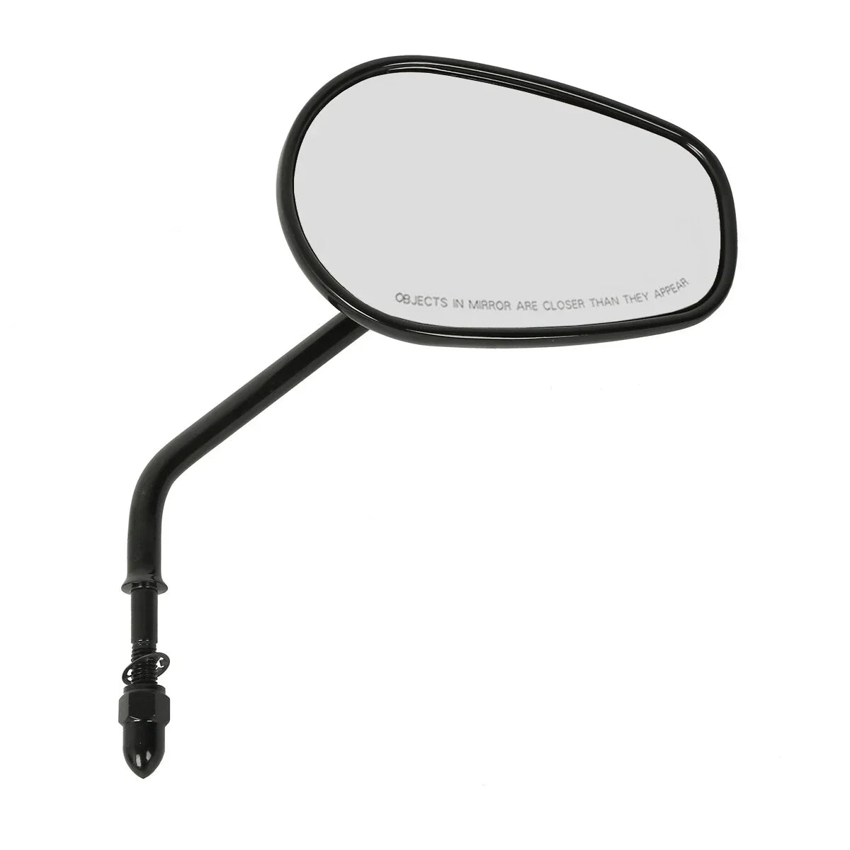 Vivid Black Rear View Mirrors for Harley Touring Sportster 883 1200 Softail