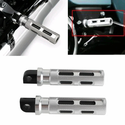 Silver Pillion Passenger Side Bumper Step for Harley Street Glide (2014-2023)