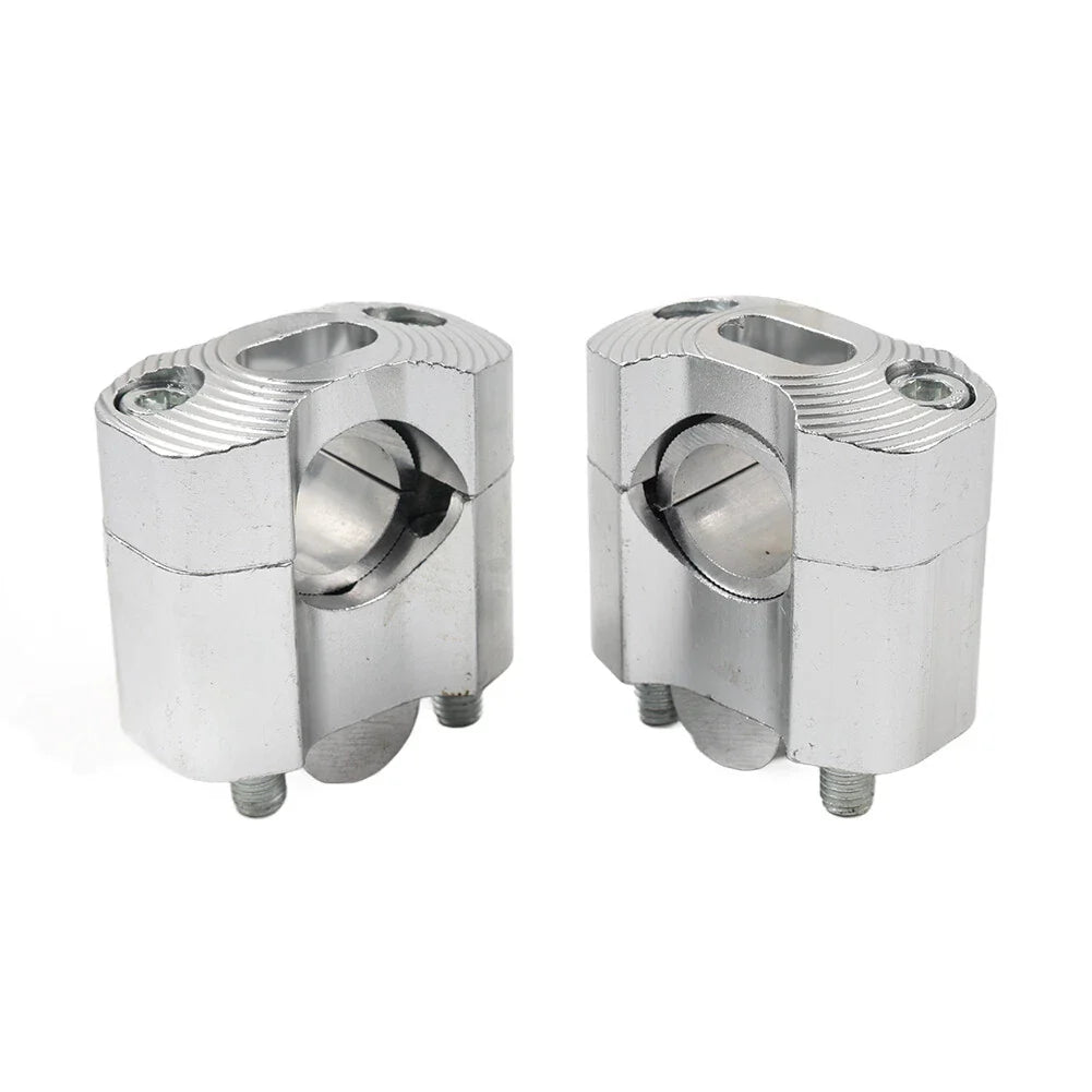 7/8 to 1-1/8 Handlebar Fat Bar Mount Clamps Risers for Dirt Pit Bike ATV
