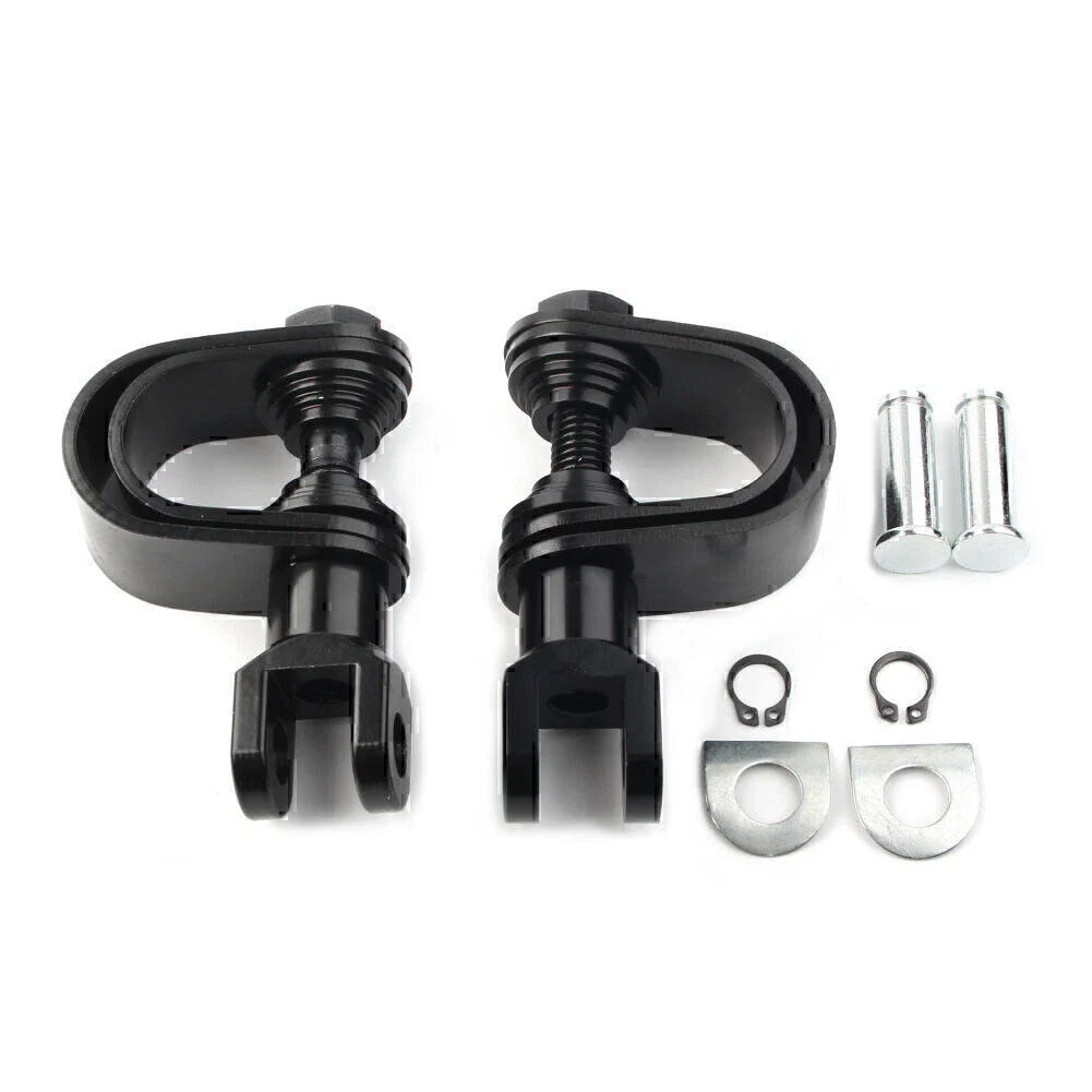 25mm & 32mm Black Highway Engine Crash Bar Mount Foot Pegs for Motorcycle