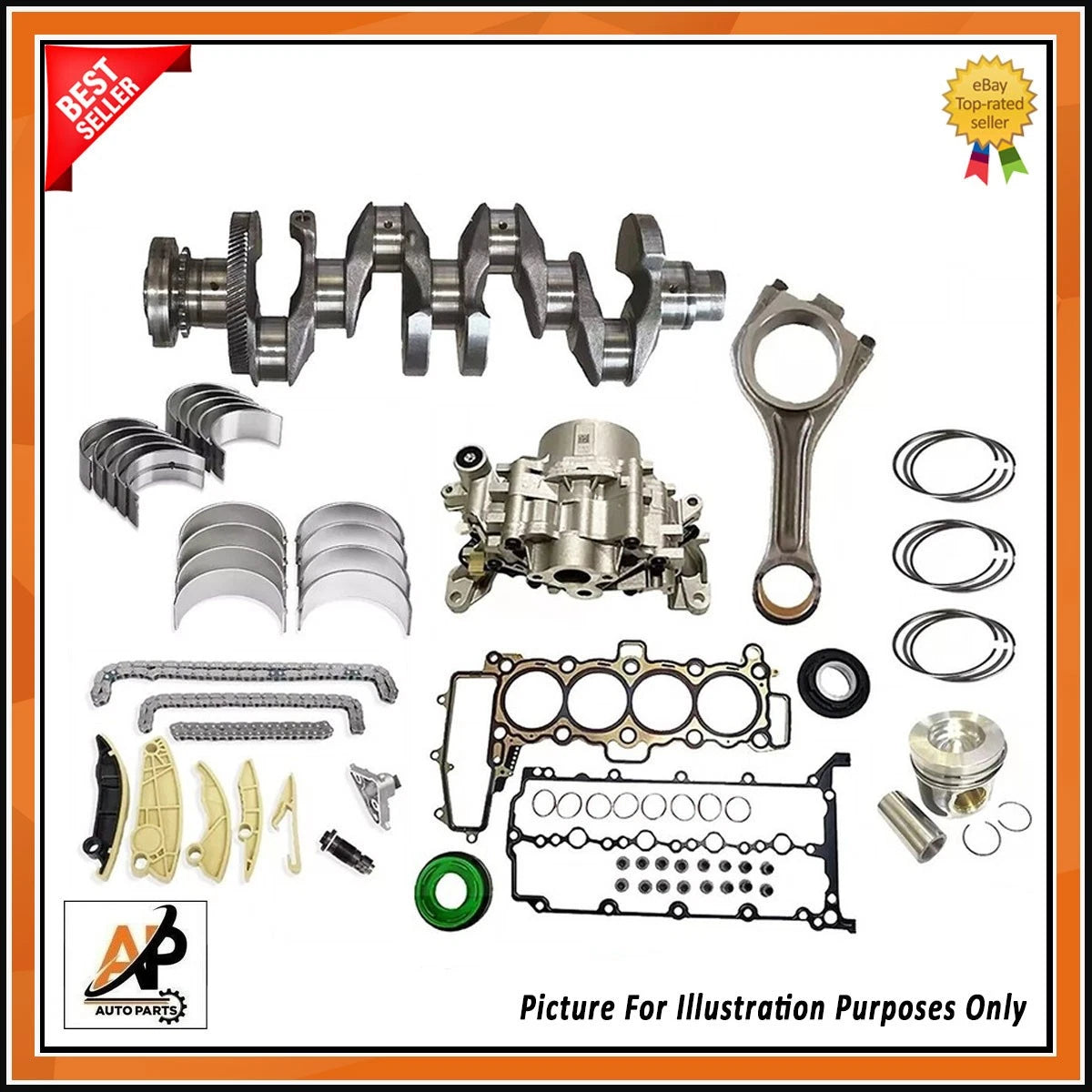 Crankshaft Replacement with Rebuild Kit for Land Rover Jaguar 2.0 204DTD (2010–2019)