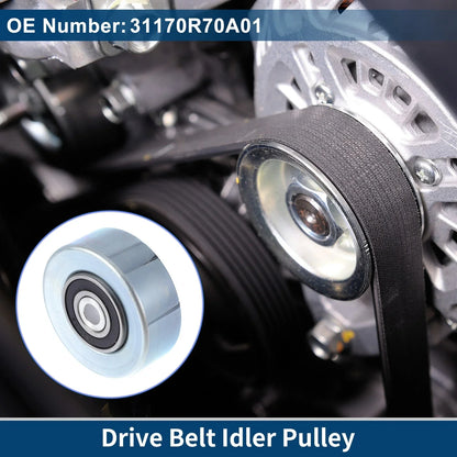Drive Belt Idler Pulley for Honda Pilot (2006-2011) - 1 x Quality Replacement