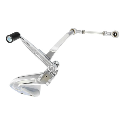 Chrome Mid Control Shift Side Set for Harley Sport Glide, Fat Bob, FXDR (18-25)