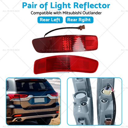 Rear Bumper Light Reflectors for Mitsubishi Outlander (2006-2012)