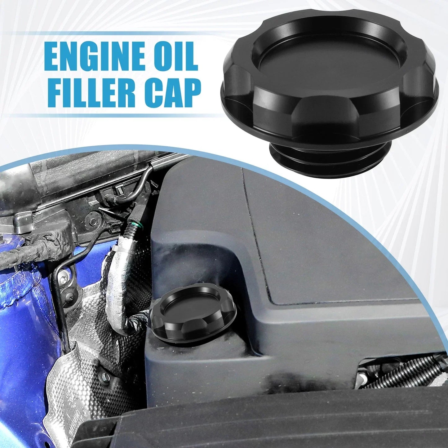Oil Filler Cap Cover for Acura Integra GS LS (1994-2001) Black