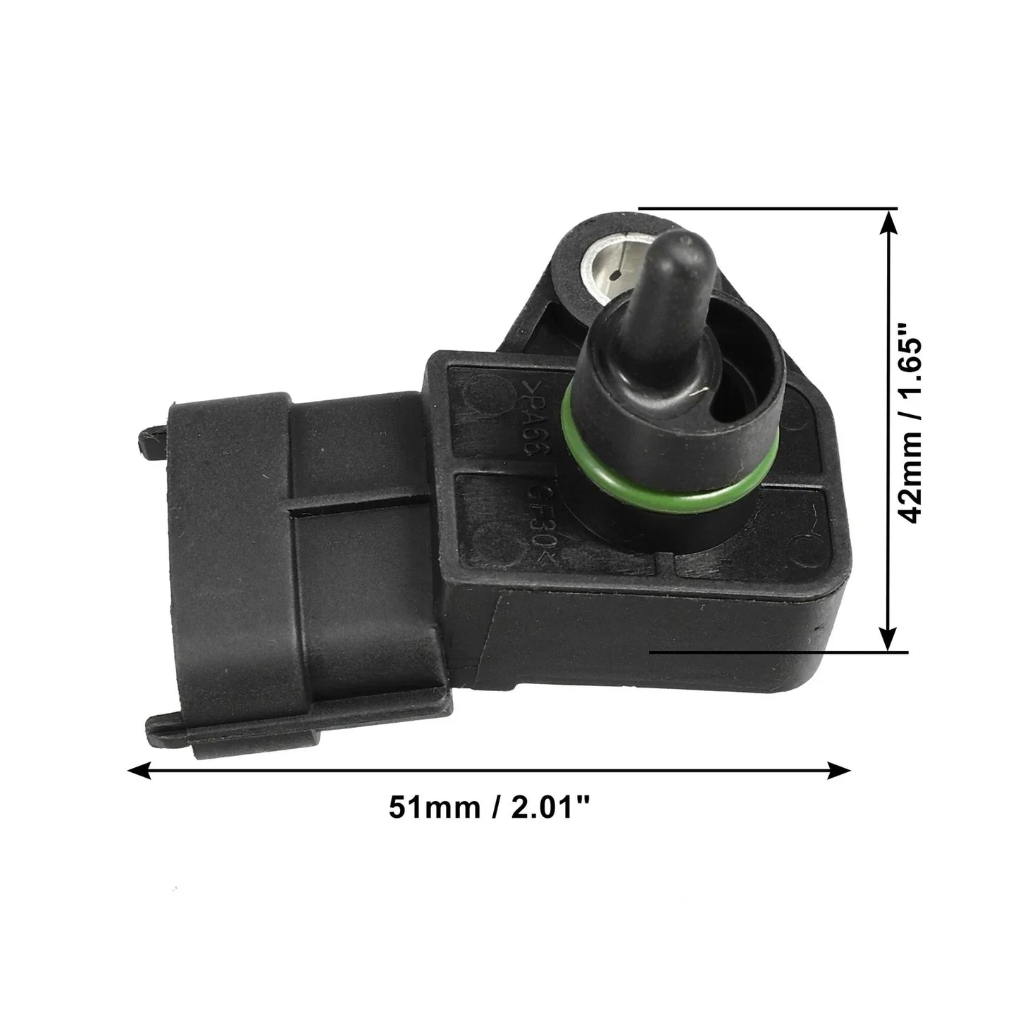 Intake Pressure MAP Sensor for Hyundai Niro (2017-2023) - Plastic Metal Black