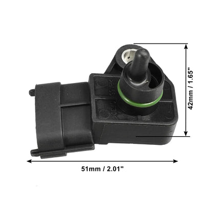 Intake Pressure MAP Sensor for Hyundai Niro (2017-2023) - Plastic Metal Black