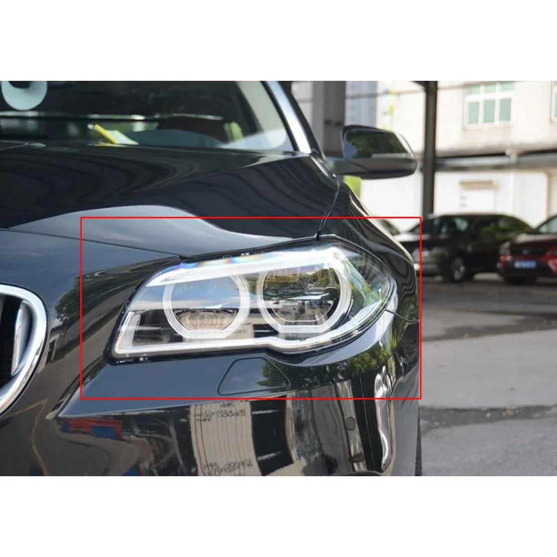 2 x Headlight Glass Lens Diffuser Cover for BMW F10 F11 F18 520 525 (2010-2017)
