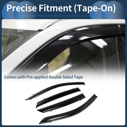Window Deflectors for Hyundai Elantra 2021 Side Window Vent Visors Black Set