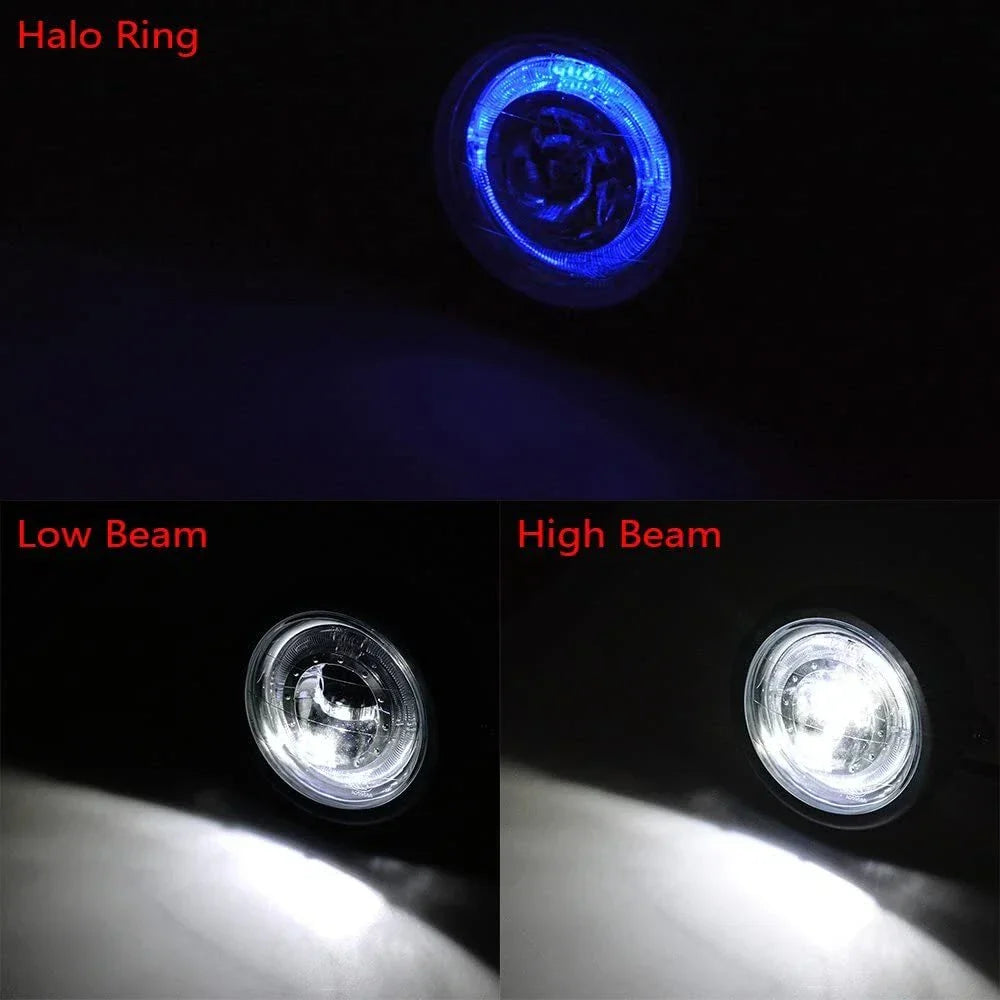 High Power 7" LED Headlight + Mesh Cover + Bracket for Retro Motorcycle