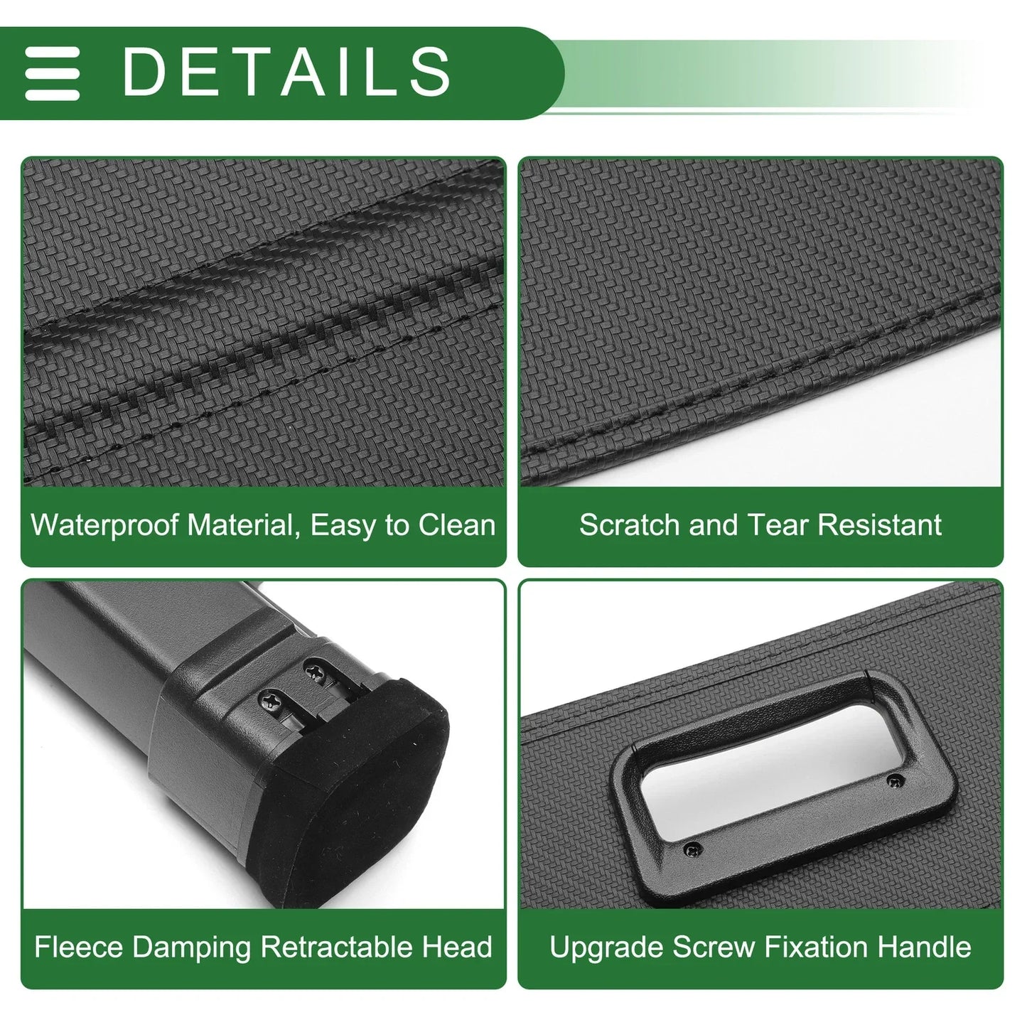 Car Trunk Retractable Cargo Cover for Mercedes-Benz GLS (2022-2025) Black