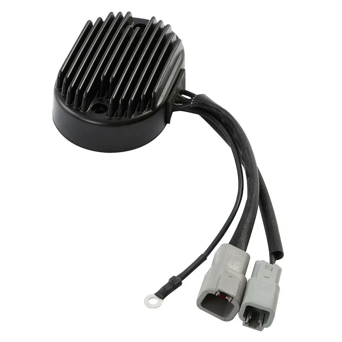 Black Voltage Regulator Rectifier for Harley Softail Deluxe Fatboy (2007)