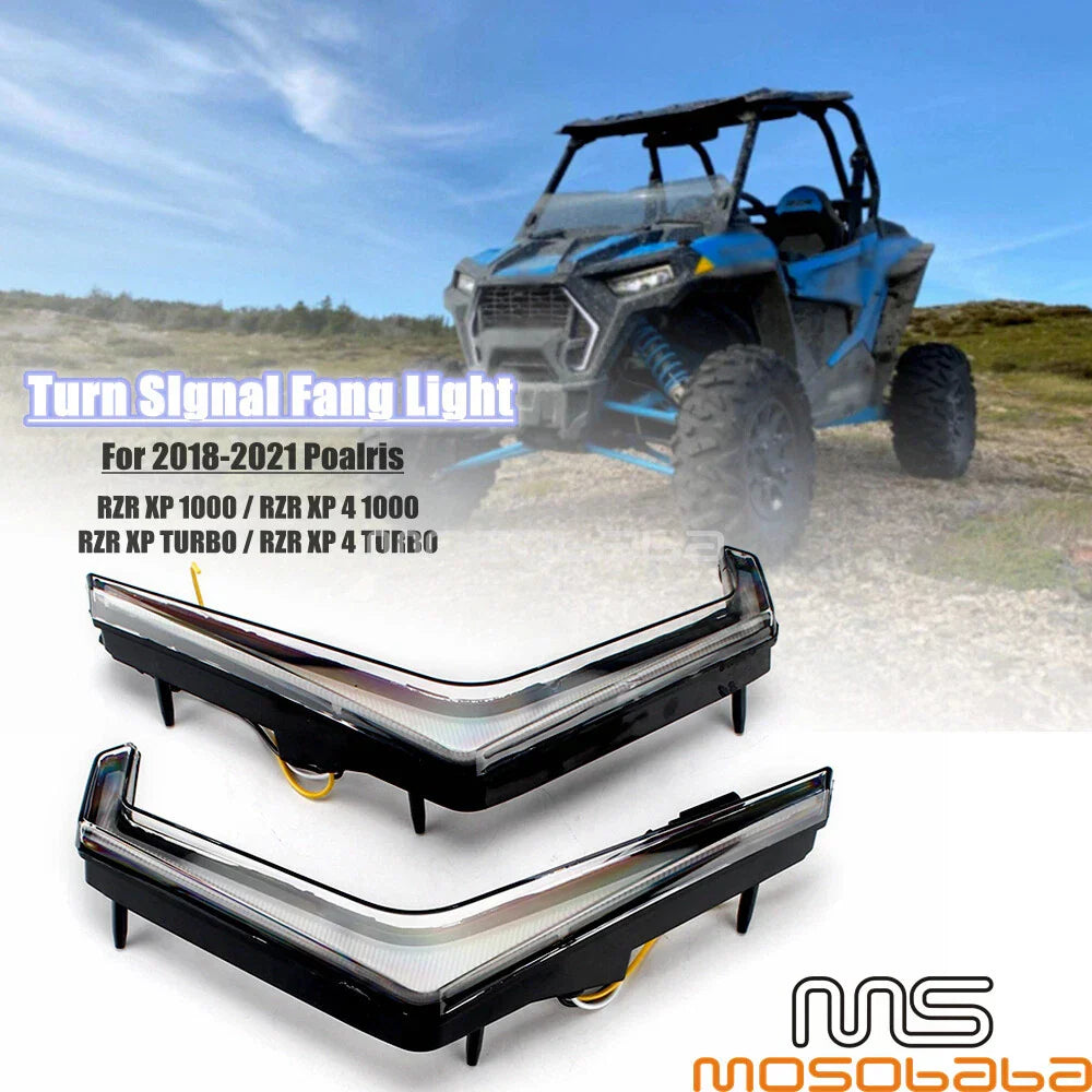 LED Turn Signal Lights for Polaris RZR XP1000, RZR XP Turbo S (2018-2023)
