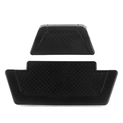 Black Rear Saddlebag Trunk Passenger Backrest Pad for Motorcycle