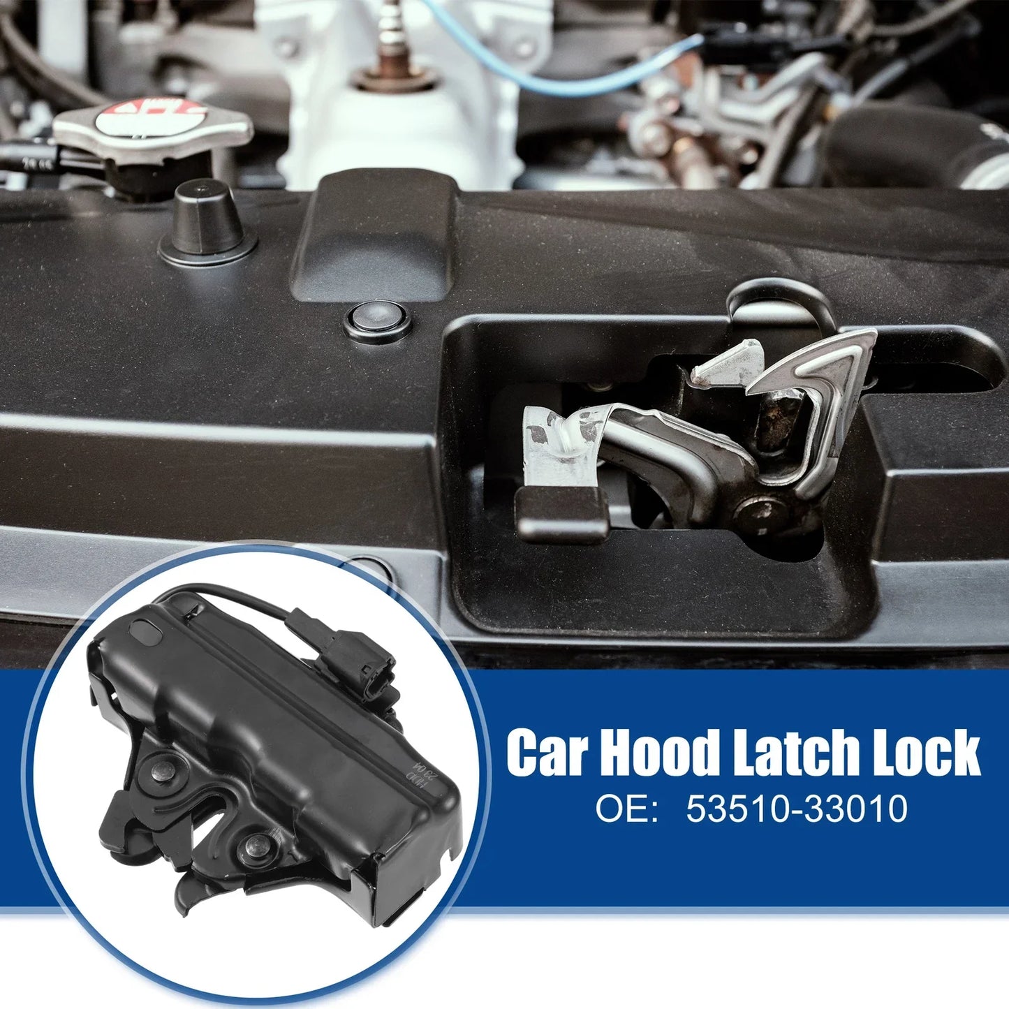 Hood Latch Lock Assembly for Lexus GS 300 (1993-2005) Black