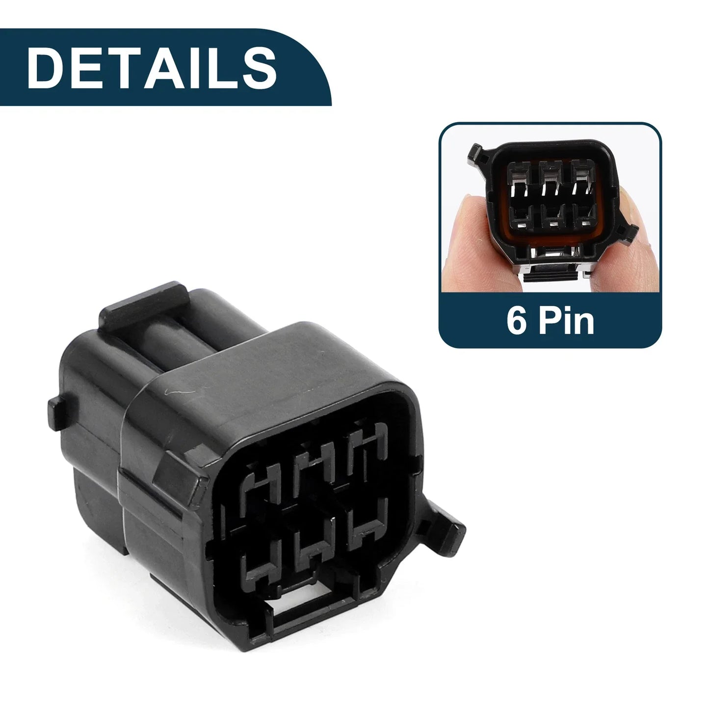 6 Pin Front Headlight Connector Plug for Hyundai Models