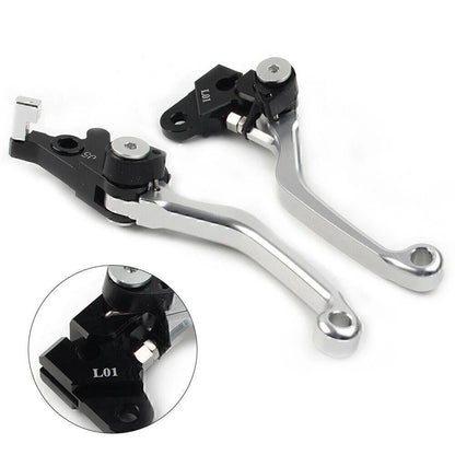 Silver CNC Pivot Brake Clutch Levers for Honda XR250 XR400 (1995-2007)