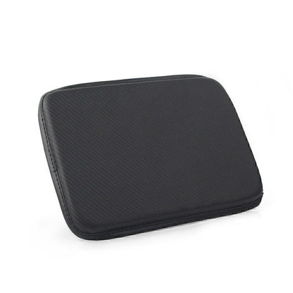 Carbon Fiber Center Console Armrest Cushion Mat Cover for Car