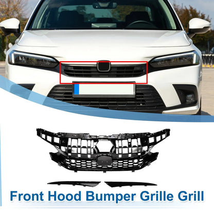 Front Hood Bumper Grille for Honda Civic Facelift Type-R Style (2016-2021)