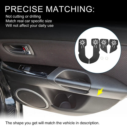 Car Door Leather Anti Kick Pad Sticker for Porsche Cayenne (2010-2015)