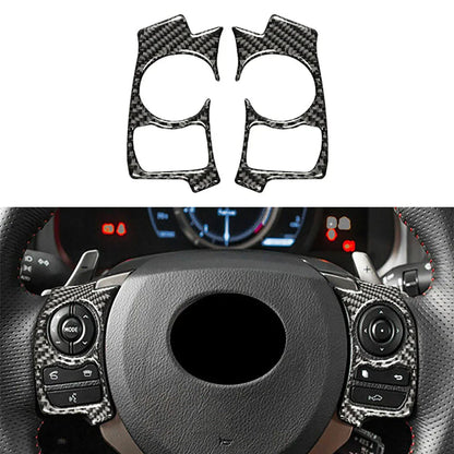 Carbon Fiber Steering Wheel Button Trims for Lexus IS250 IS300 IS350 (2014-2017)