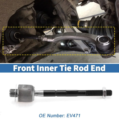 2 x Front Inner Tie Rod End Links for Honda Pilot & Acura MDX (2003-2015)