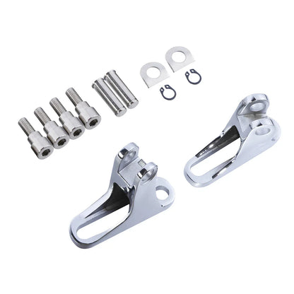Chrome Rear Passenger Footpeg Mount for Harley Touring Street Glide (93-2025)