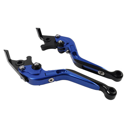 CNC Blue Extendable Brake Clutch Levers for Kawasaki ZX636R ZX6RR (2005-2006)