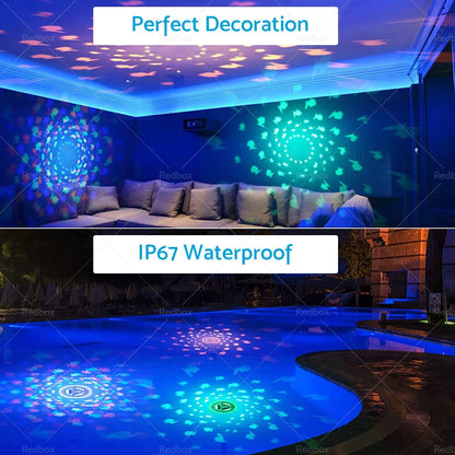 LED Floating Underwater Lights for Pool Spa Disco Glow Show