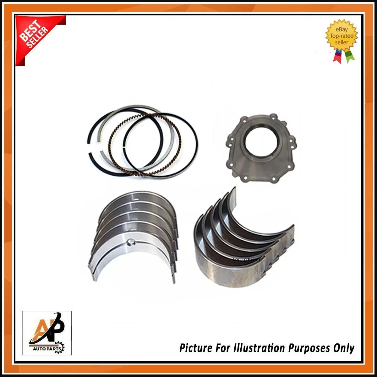 Crankshaft Rebuild Kit with Piston Rings for Ford Transit Custom 2.0 (2016–2023)