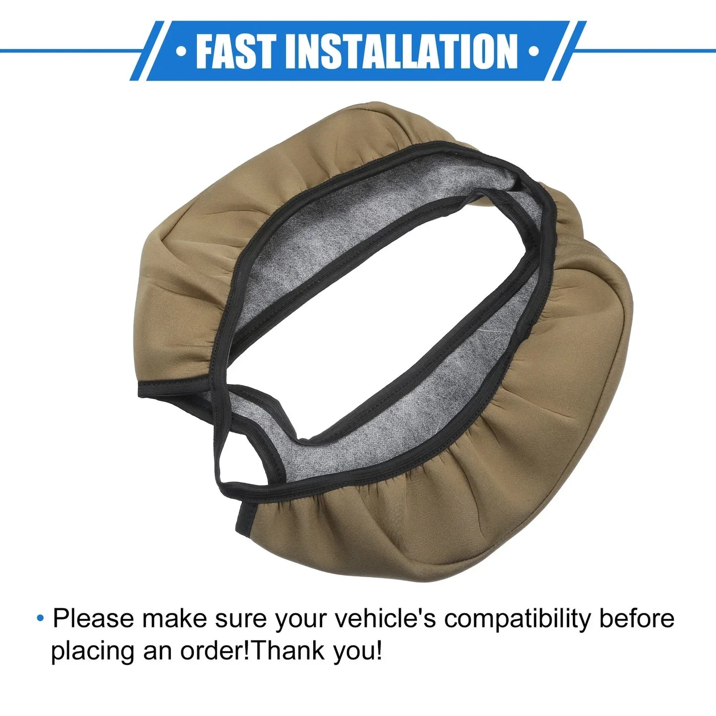 Armrest Protector Cover Pad for GMC Sierra 2014-2017 Deep Brown