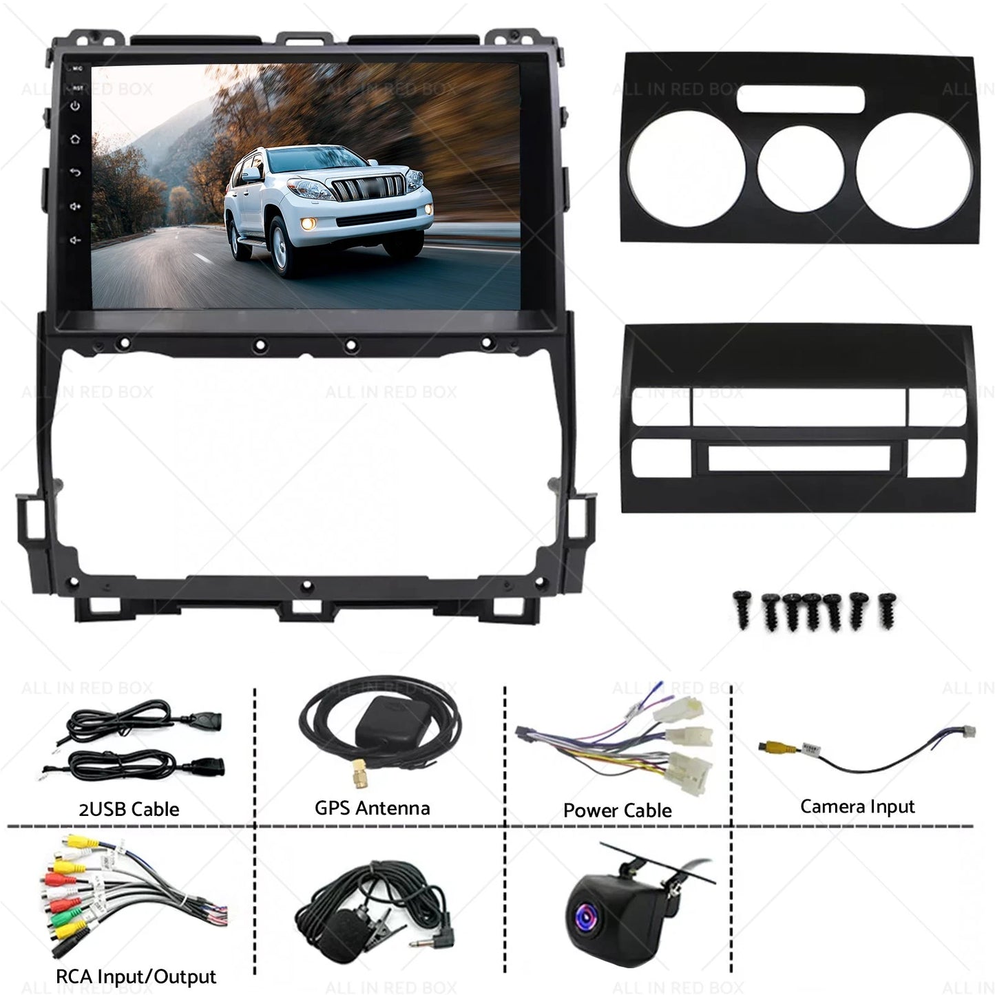 CarPlay Stereo Head Unit for Toyota Prado (2002-2009) Android 13 GPS 4+64G