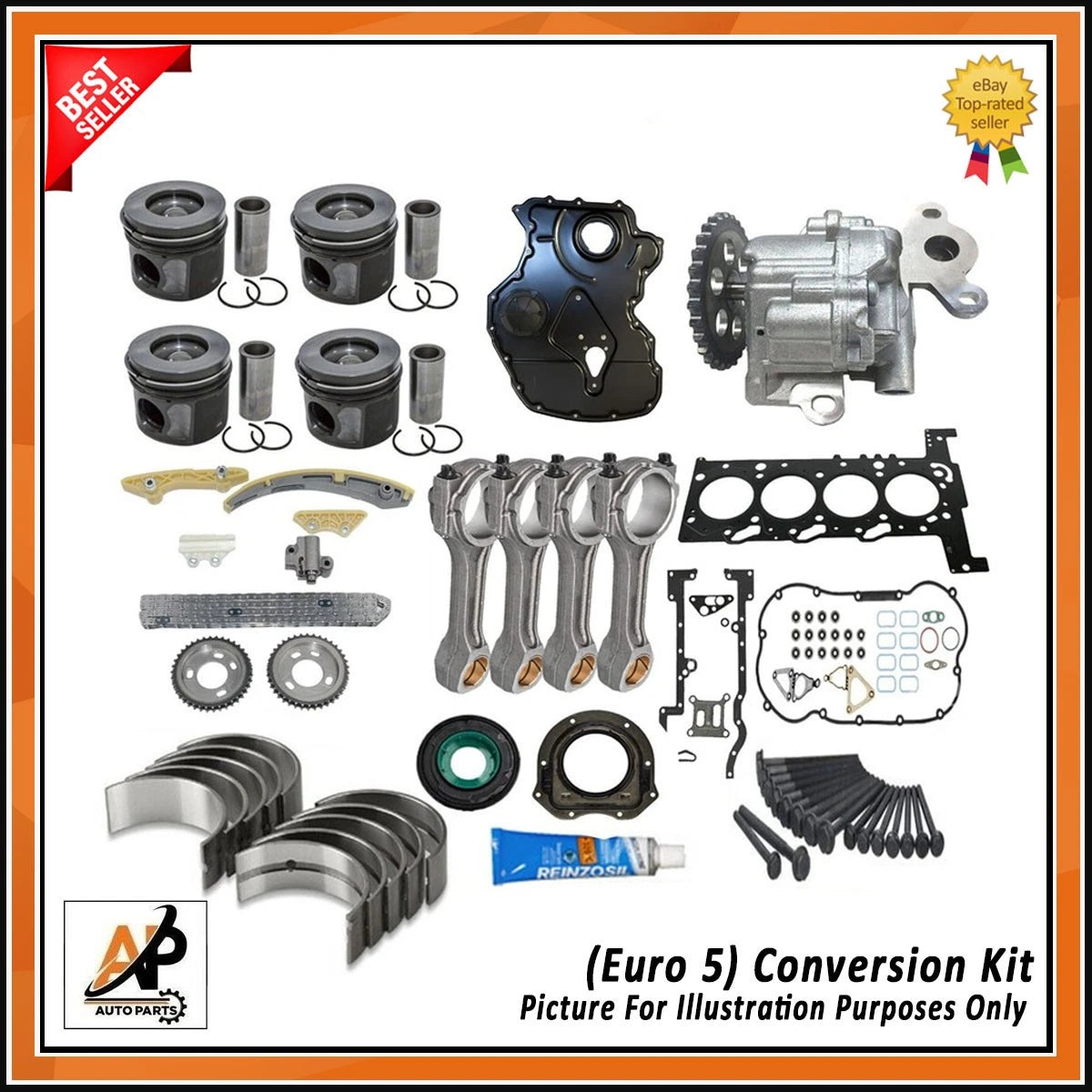 Engine Conversion Kit Heavy Duty for Ford Transit 2.2 TDCi (Euro 5) (2008–2014)