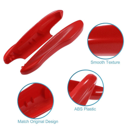Car Remote Key Side Cover Case Set for Porsche Taycan 911 (2020-2021) Red