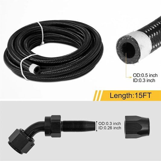 AN6 Automatic Transmission Cooler Lines for 4L60E & 4L65E
