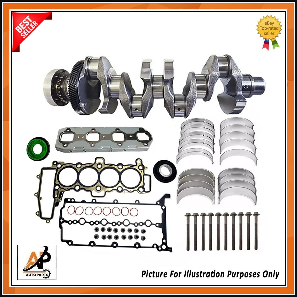 Forged Crankshaft with Rebuild Kit for Jaguar XE 2.0D (2015–2020)