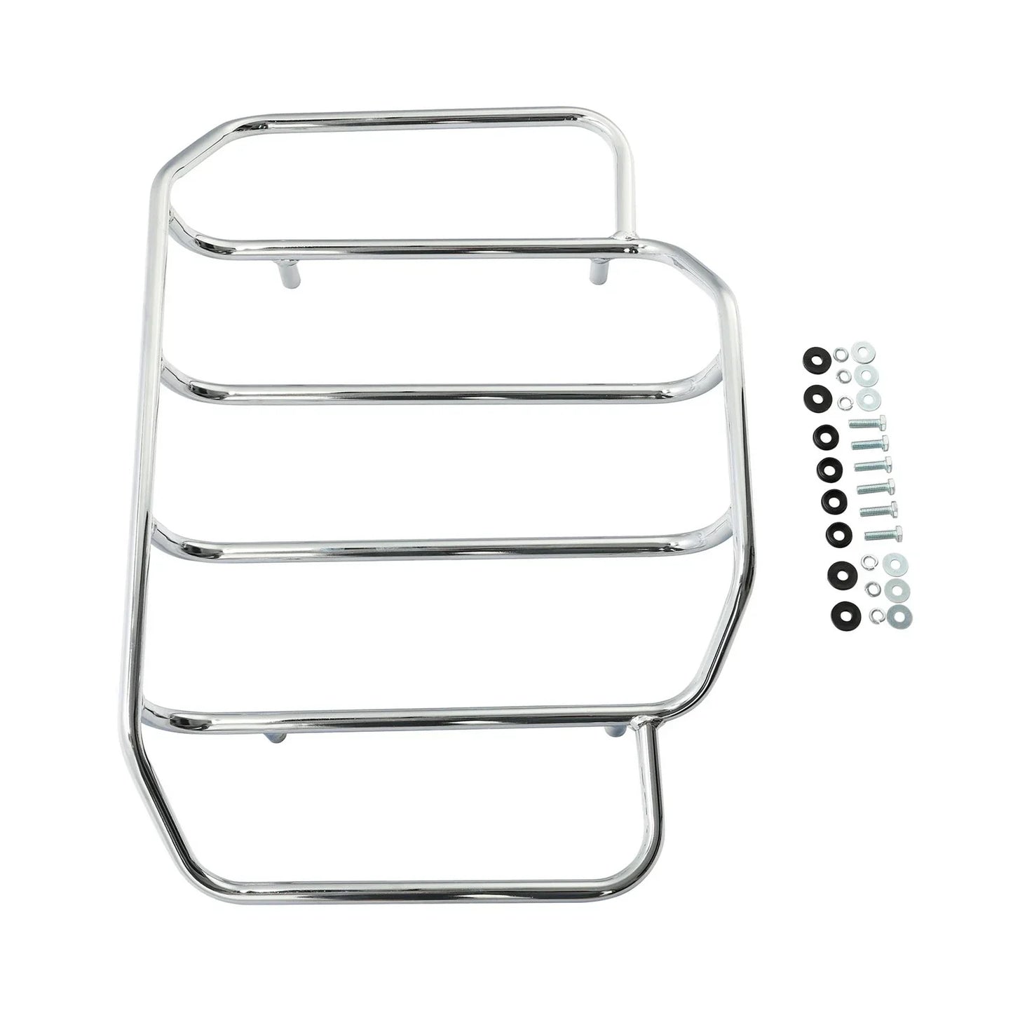 Chrome Luggage Top Rack for Harley Touring Road King Street Glide (2009-2023)