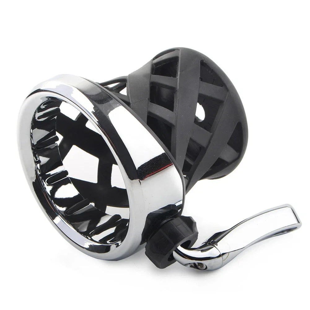 Handlebar Cup Holder Drink w/Mesh Basket for Harley Dyna, Fatboy, Tour Glide