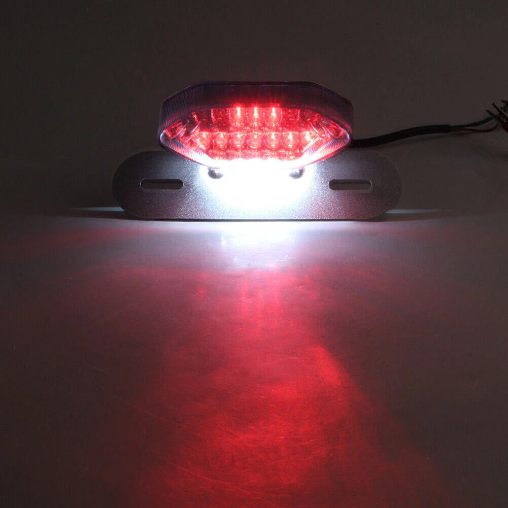 1x Smoke Lens 16 LED Turn Signal Brake License Plate Tail Light for Car