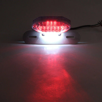 1x Smoke Lens 16 LED Turn Signal Brake License Plate Tail Light for Car