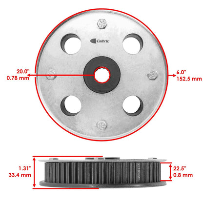 Caltric Timing Pulley Replacement for Cub Cadet CC760 CC800 LTX1040 (2006–2017)