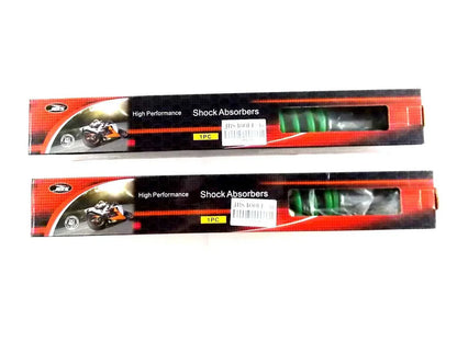 400mm Green/Chrome JBS Rear Shock Absorbers for Suzuki DR500S