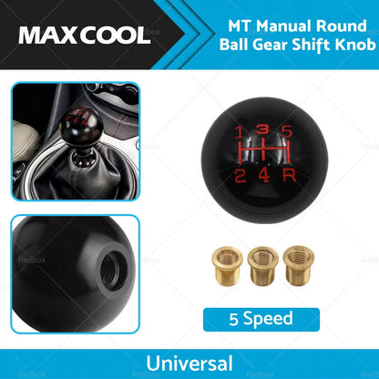 5 Speed Gear Shift Knob Round Ball Shifter for Universal Car