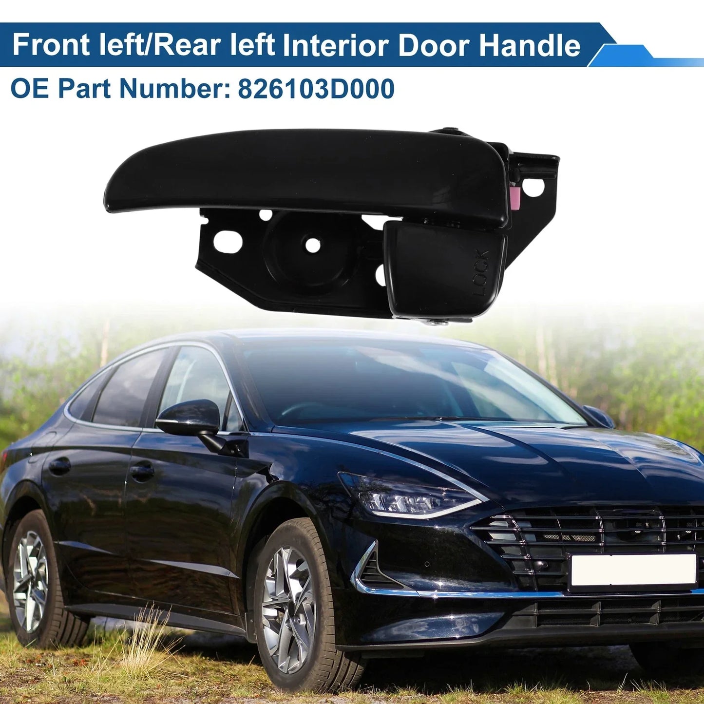 Front Passenger Side Interior Door Handle for Hyundai Sonata (2001-2005)
