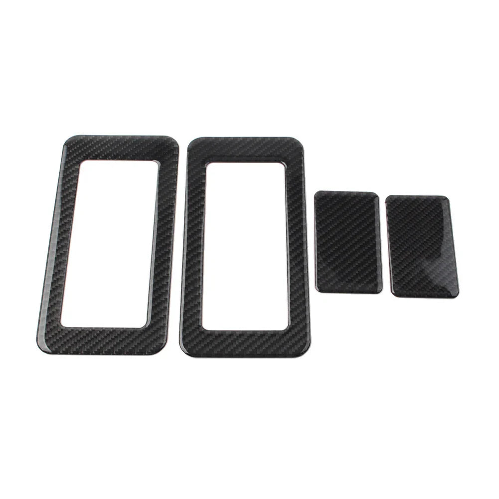 4 x Car Rear Seat Switch Cover Trim for Jeep Wrangler JK (2011-2017) Black