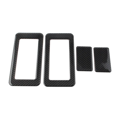 4 x Car Rear Seat Switch Cover Trim for Jeep Wrangler JK (2011-2017) Black