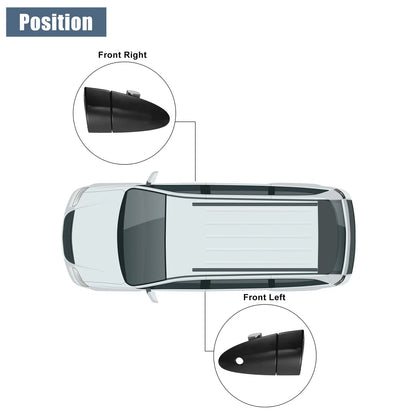Black Front Left Right Car Exterior Door Handle for Honda (2006-2011)